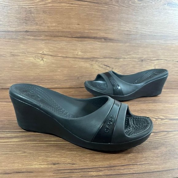CROCS Shoes Crocs Kadee Wedge Slides Sandals Womens Size